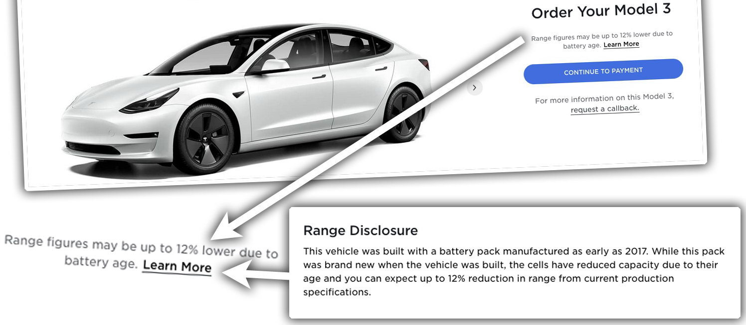 На 12% меньше емкость: Tesla начала продавать электромобили со старыми аккумуляторами